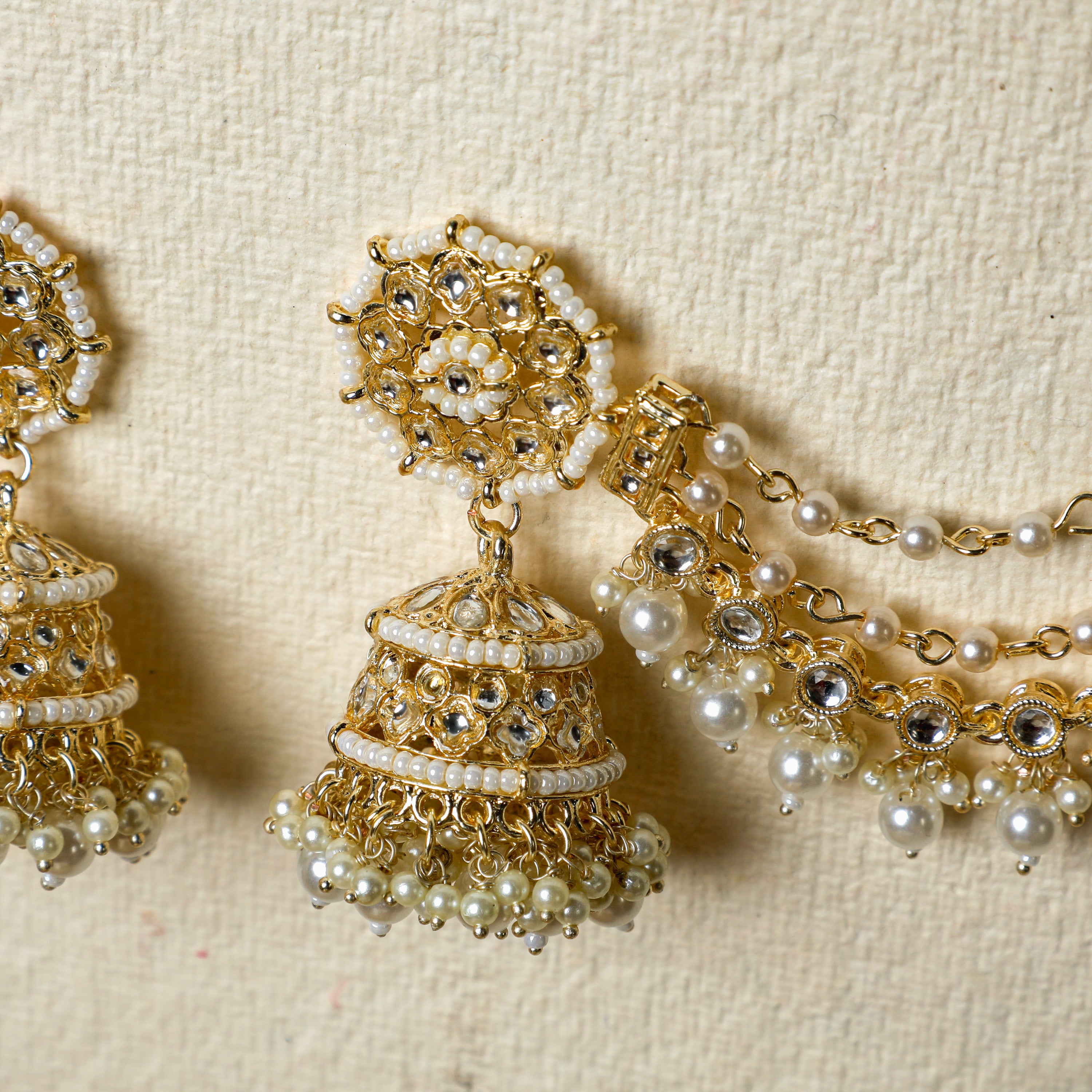 Lustrous Pearl Jhumka